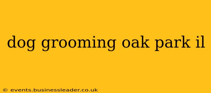 dog grooming oak park il
