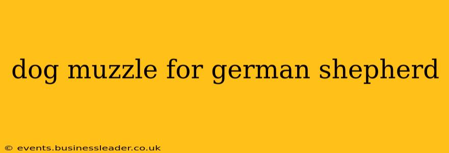 dog muzzle for german shepherd