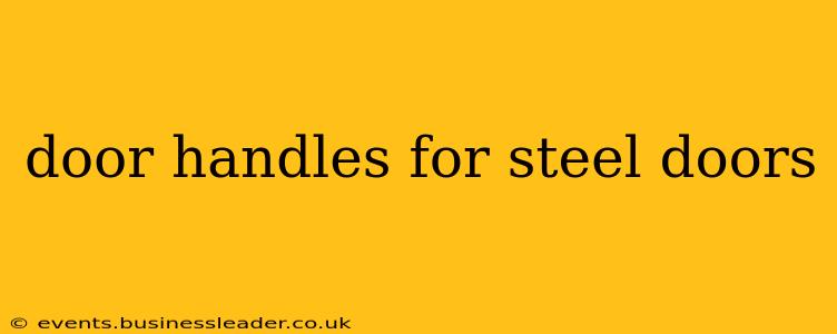 door handles for steel doors
