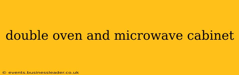 double oven and microwave cabinet