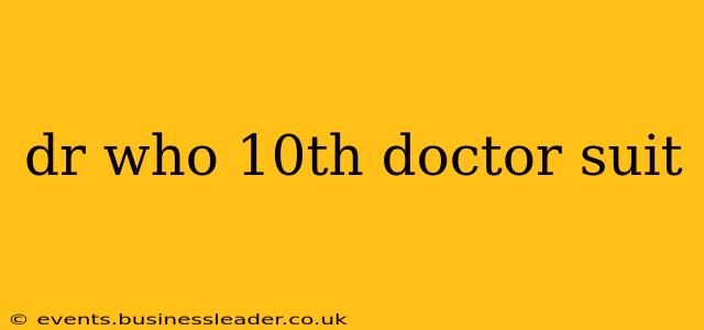 dr who 10th doctor suit