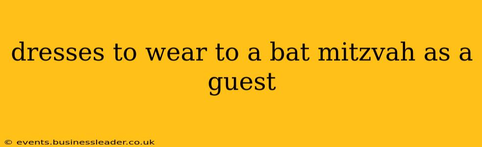 dresses to wear to a bat mitzvah as a guest