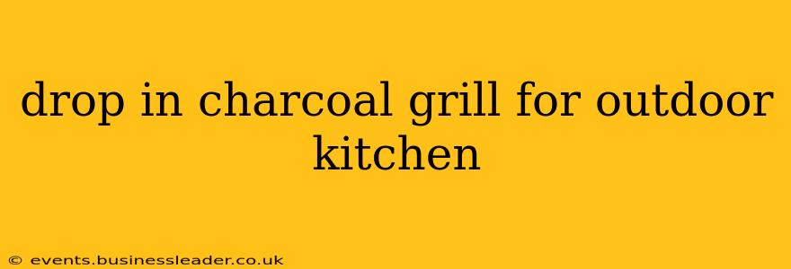 drop in charcoal grill for outdoor kitchen