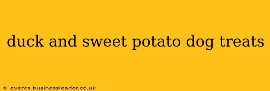 duck and sweet potato dog treats