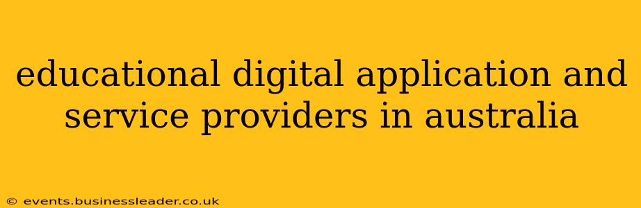 educational digital application and service providers in australia