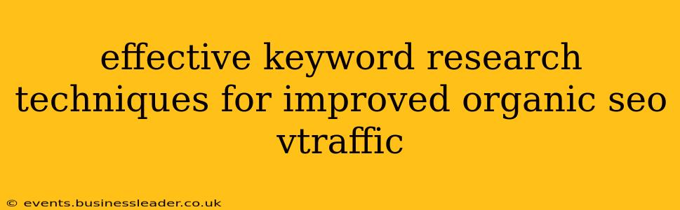 effective keyword research techniques for improved organic seo vtraffic