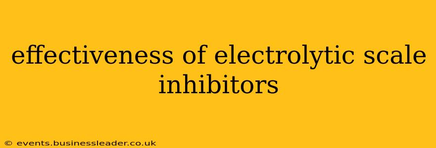 effectiveness of electrolytic scale inhibitors