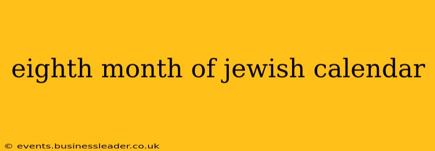 eighth month of jewish calendar