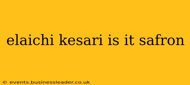 elaichi kesari is it safron
