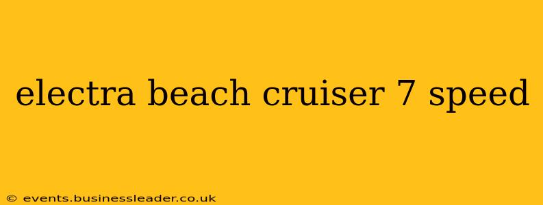 electra beach cruiser 7 speed