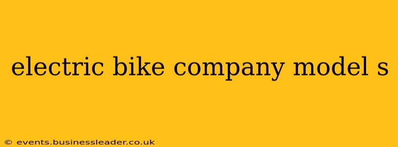 electric bike company model s