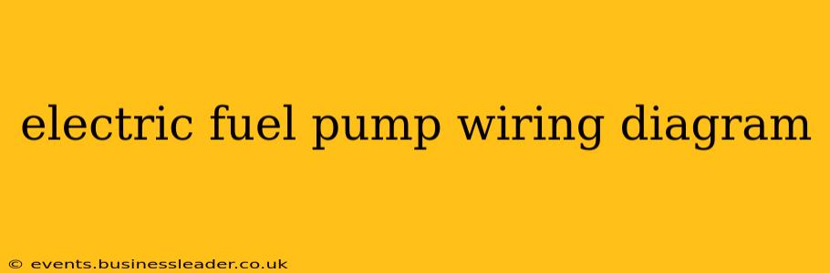 electric fuel pump wiring diagram