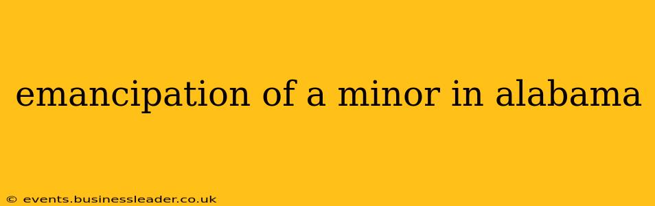 emancipation of a minor in alabama