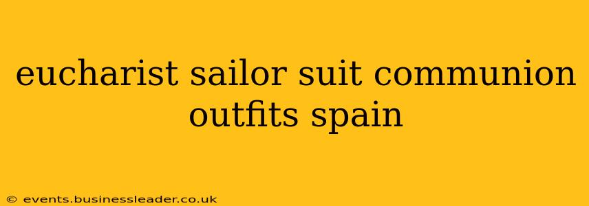 eucharist sailor suit communion outfits spain