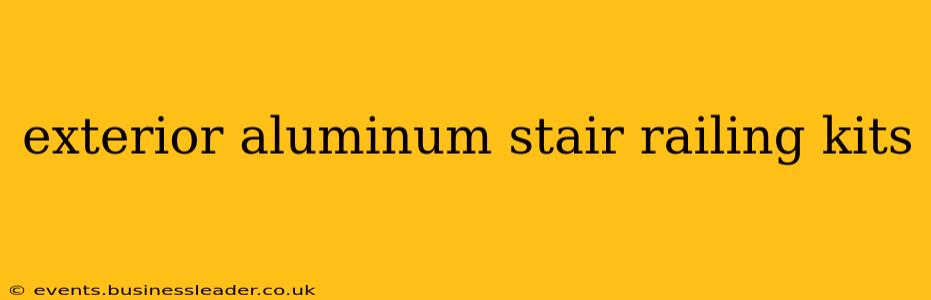 exterior aluminum stair railing kits