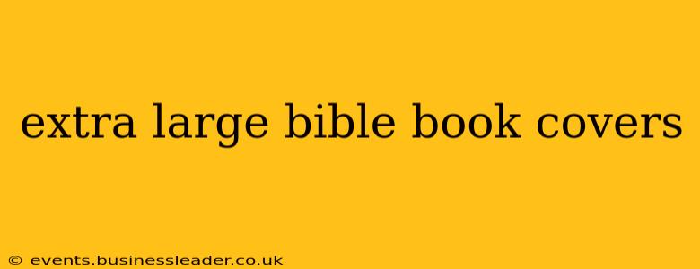 extra large bible book covers