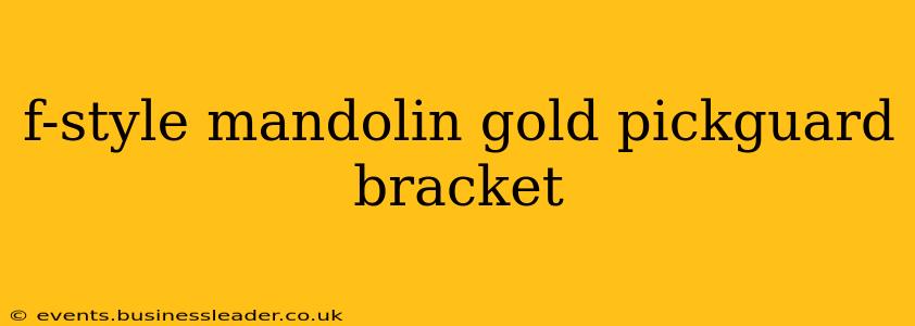 f-style mandolin gold pickguard bracket