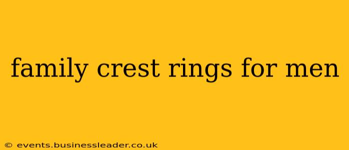 family crest rings for men