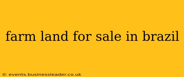 farm land for sale in brazil