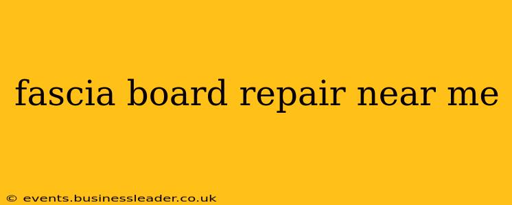 fascia board repair near me