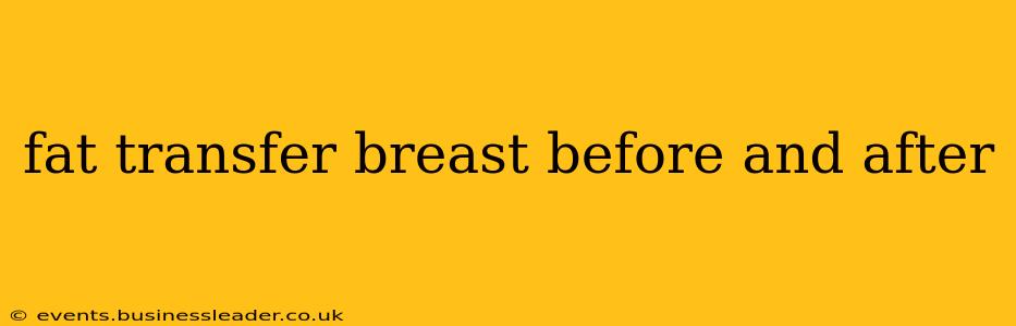 fat transfer breast before and after
