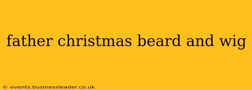 father christmas beard and wig