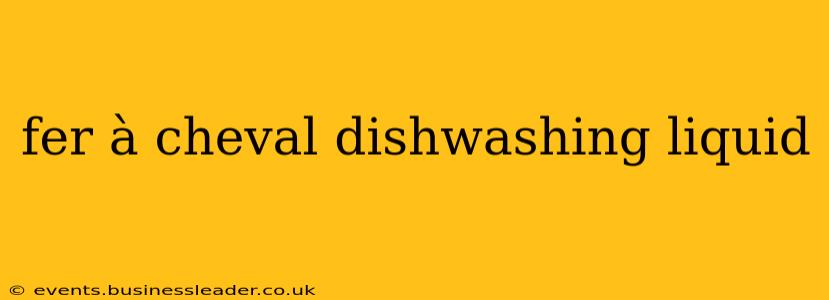 fer à cheval dishwashing liquid