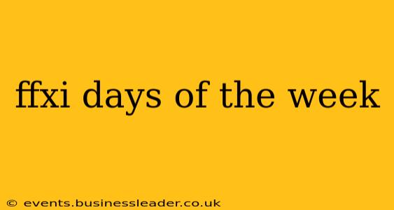 ffxi days of the week