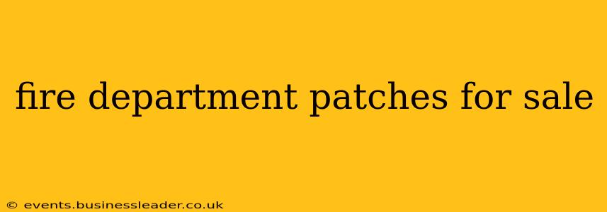 fire department patches for sale