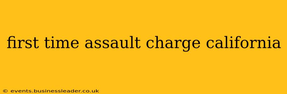 first time assault charge california