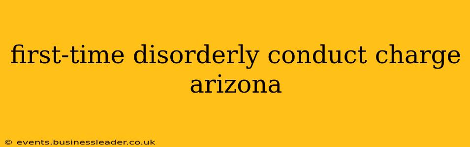 first-time disorderly conduct charge arizona