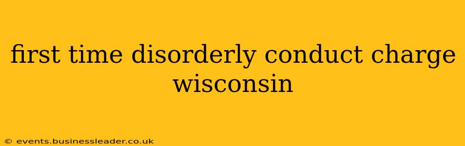 first time disorderly conduct charge wisconsin