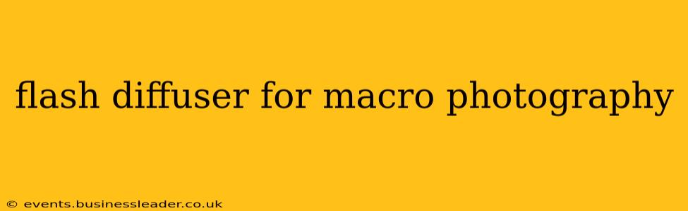 flash diffuser for macro photography