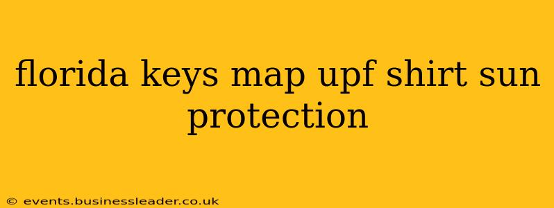 florida keys map upf shirt sun protection