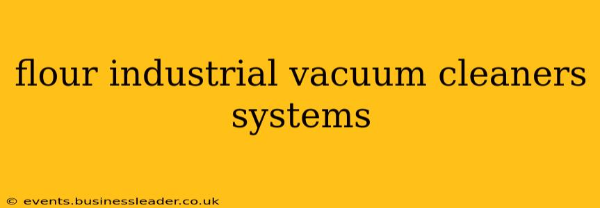 flour industrial vacuum cleaners systems