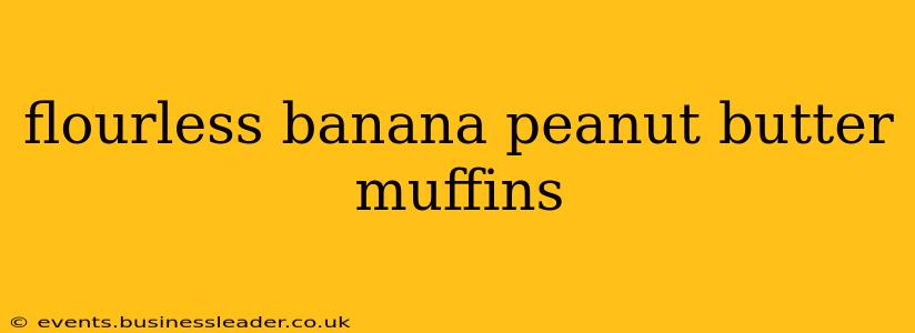 flourless banana peanut butter muffins