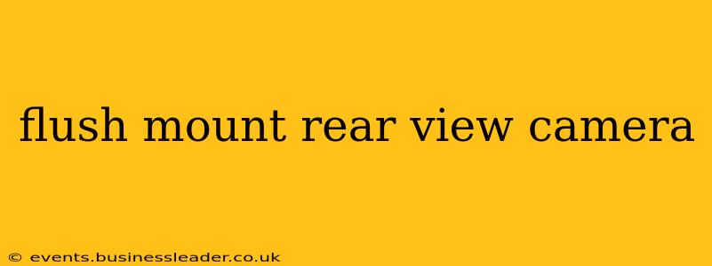 flush mount rear view camera