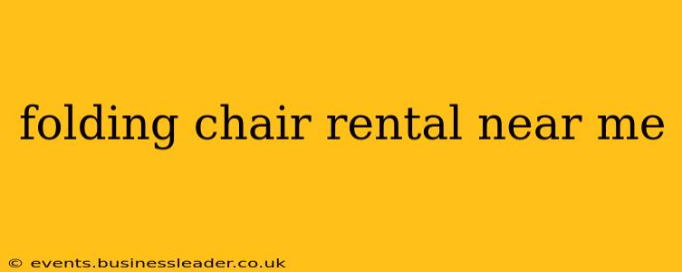 folding chair rental near me