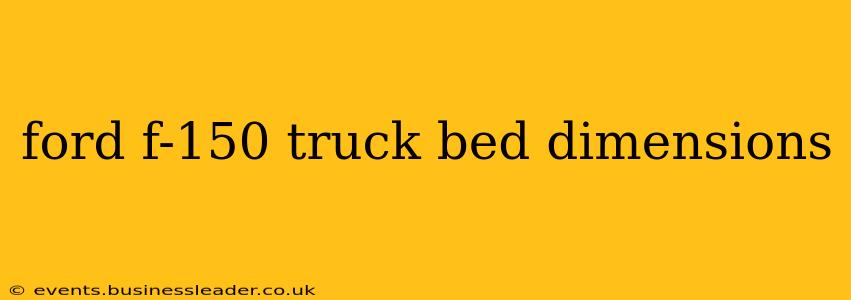 ford f-150 truck bed dimensions