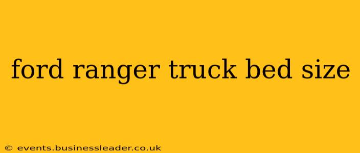 ford ranger truck bed size