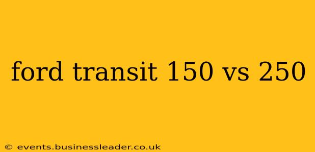ford transit 150 vs 250