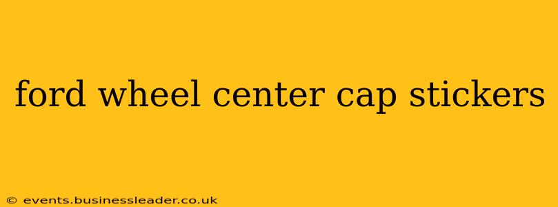 ford wheel center cap stickers
