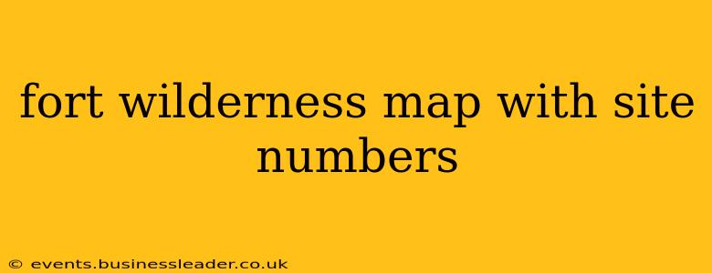fort wilderness map with site numbers