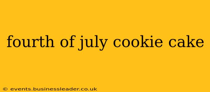 fourth of july cookie cake