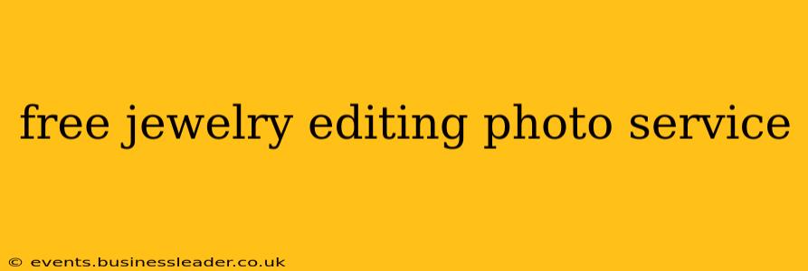 free jewelry editing photo service