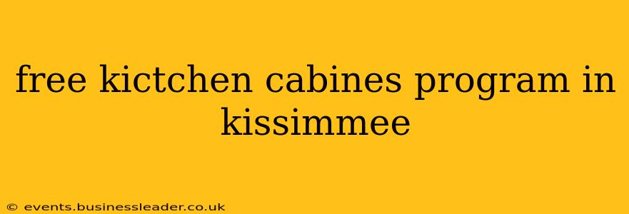 free kictchen cabines program in kissimmee