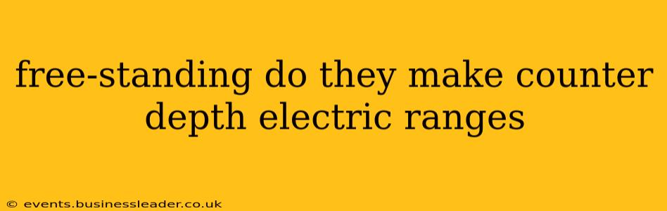 free-standing do they make counter depth electric ranges