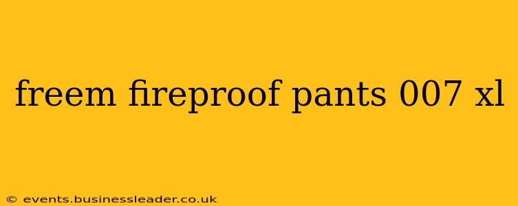 freem fireproof pants 007 xl