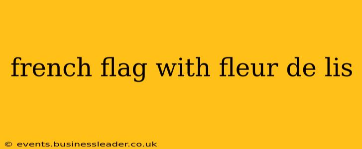 french flag with fleur de lis