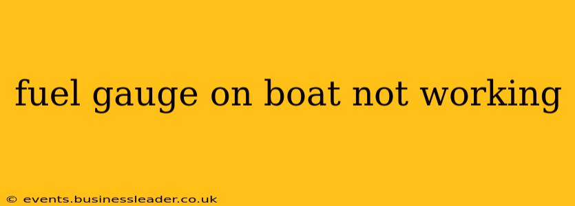 fuel gauge on boat not working